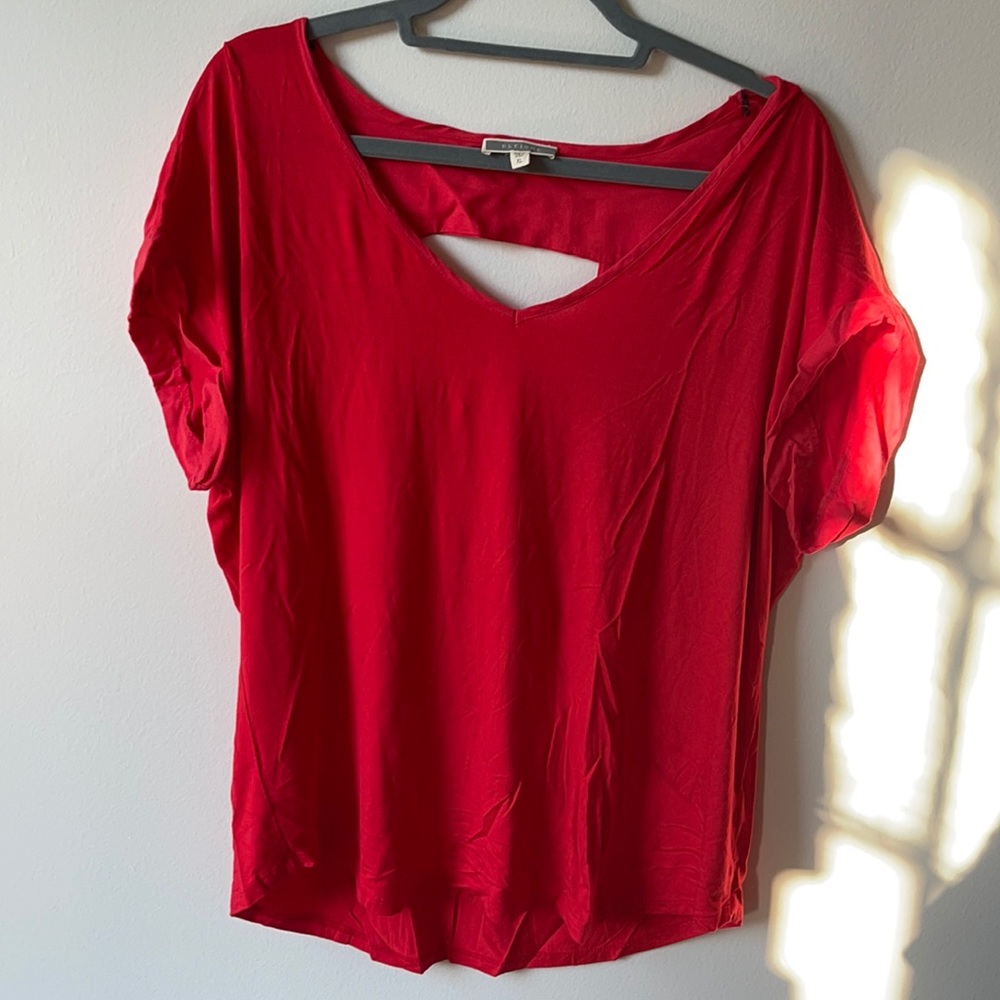 Red Pleione Shirt size XL with back cutout